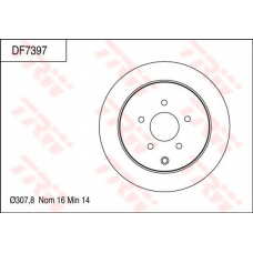 DF7397 TRW Тормозной диск