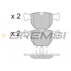 BP3287 BREMSI Комплект тормозных колодок, дисковый тормоз