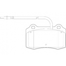 WBP23753A WAGNER LOCKHEED Комплект тормозных колодок, дисковый тормоз