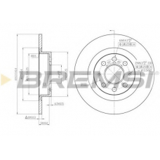 DBB299S BREMSI Тормозной диск