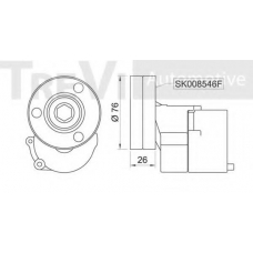 SK008547/8 SK Натяжная планка, поликлиновой ремень