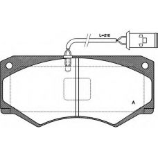 BPA0047.52 OPEN PARTS Комплект тормозных колодок, дисковый тормоз