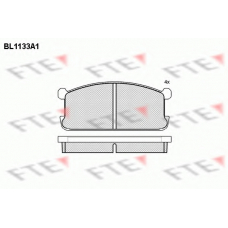 BL1133A1 FTE Комплект тормозных колодок, дисковый тормоз
