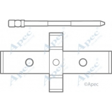 KIT1088 APEC Комплектующие, тормозные колодки