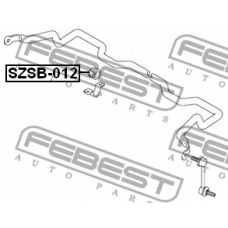 SZSB-012 FEBEST Опора, стабилизатор