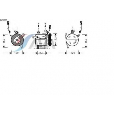 BWK049 AVA Компрессор, кондиционер