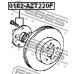 0182-AZT220F FEBEST Ступица колеса