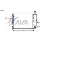 CN2040 AVA Радиатор, охлаждение двигателя