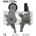 VKM 31054 SKF Натяжной ролик, поликлиновой  ремень
