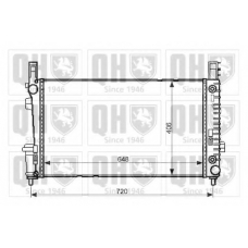QER2429 QUINTON HAZELL Радиатор, охлаждение двигателя