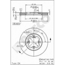 BS 8178 BRECO Тормозной диск