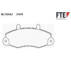 BL1325A2 FTE Комплект тормозных колодок, дисковый тормоз