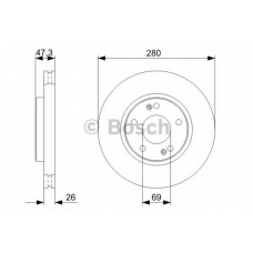 0 986 479 C07 BOSCH Тормозной диск