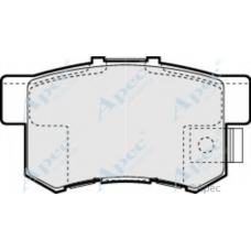 PAD1010 APEC Комплект тормозных колодок, дисковый тормоз