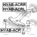 HYAB-ACRL FEBEST Подвеска, рычаг независимой подвески колеса
