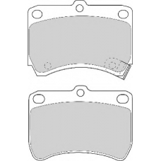 FD6400A NECTO Комплект тормозных колодок, дисковый тормоз