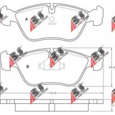 36783 OE ABS Комплект тормозных колодок, дисковый тормоз