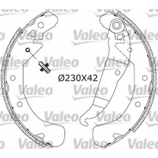 553858 VALEO Комплект тормозных колодок