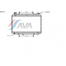 DNA2173 AVA Радиатор, охлаждение двигателя