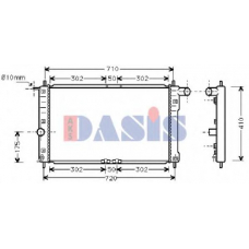 510009N AKS DASIS Радиатор, охлаждение двигателя