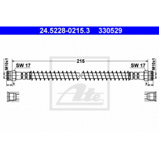 24.5228-0215.3 ATE Тормозной шланг