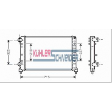 1700571 KUHLER SCHNEIDER Радиатор, охлаждение двигател