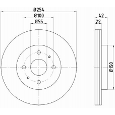 55045PRO PAGID Тормозной диск