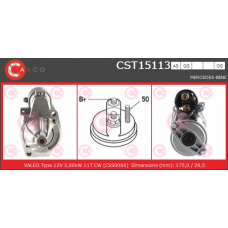 CST15113GS CASCO Стартер