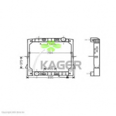 31-2116 KAGER Радиатор, охлаждение двигателя