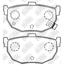PN2130 NiBK Комплект тормозных колодок, дисковый тормоз