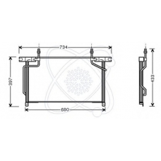 30W0032 ELECTRO AUTO Конденсатор, кондиционер