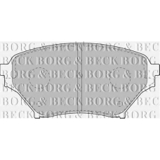 BBP1817 BORG & BECK Комплект тормозных колодок, дисковый тормоз