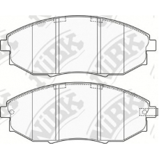 PN0380 NiBK Комплект тормозных колодок, дисковый тормоз