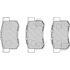 FSL1679 FERODO Комплект тормозных колодок, дисковый тормоз