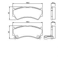 0 986 424 732 BOSCH Комплект тормозных колодок, дисковый тормоз