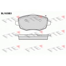 BL1928B3 FTE Комплект тормозных колодок, дисковый тормоз