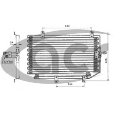 300122 ACR Конденсатор, кондиционер