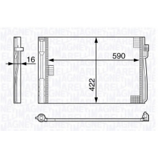 350203704000 MAGNETI MARELLI Конденсатор, кондиционер