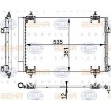 8FC 351 317-564 HELLA Конденсатор, кондиционер