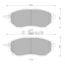 0 986 AB1 473 BOSCH Комплект тормозных колодок, дисковый тормоз