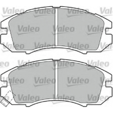 598691 VALEO Комплект тормозных колодок, дисковый тормоз