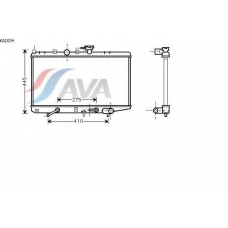 KA2034 AVA Радиатор, охлаждение двигателя