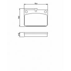 0 986 467 031 BOSCH Комплект тормозных колодок, дисковый тормоз