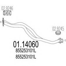 01.14060 MTS Труба выхлопного газа