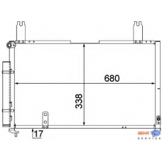 8FC 351 309-121 HELLA Конденсатор, кондиционер