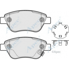 PAD2002 APEC Комплект тормозных колодок, дисковый тормоз