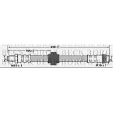 BBH7177 BORG & BECK Тормозной шланг