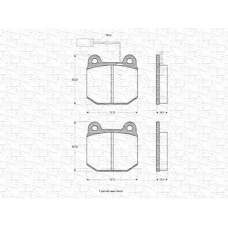 363702160314 MAGNETI MARELLI Комплект тормозных колодок, дисковый тормоз