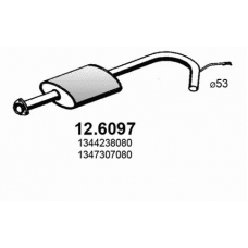 12.6097 ASSO Средний глушитель выхлопных газов