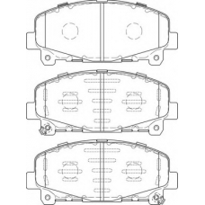 FD7460A NECTO Комплект тормозных колодок, дисковый тормоз